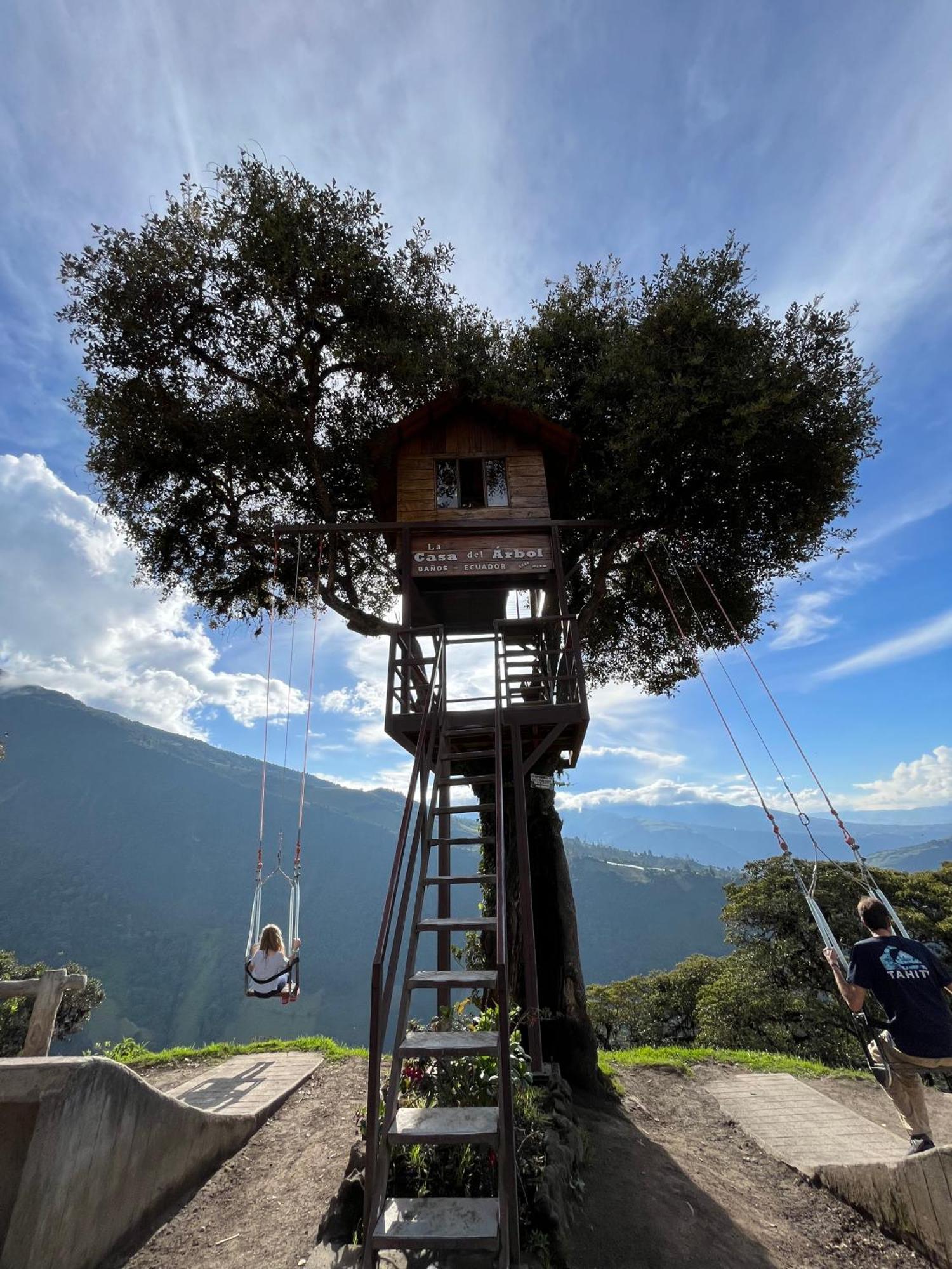 Premium Holiday Cabin - Spectacular Tungurahua Volcano View Baños Eksteriør bilde